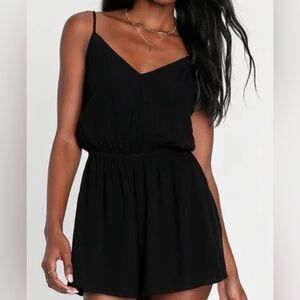 Naked Zebra Women’s Black Chiffon Halter dress With Elasticized Waist size L